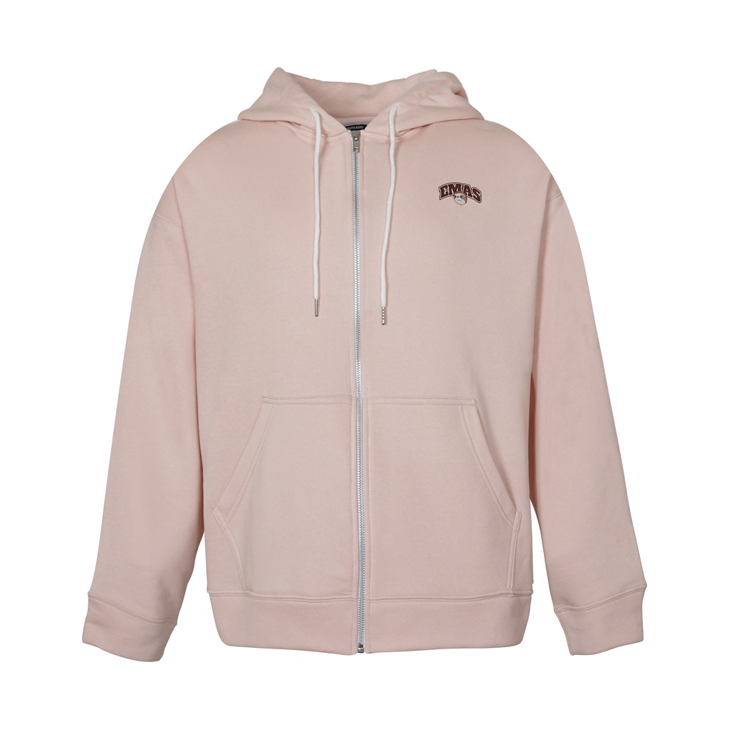 Áo hoodie zip EMAS SlothFace Hoodie Zip/Pink