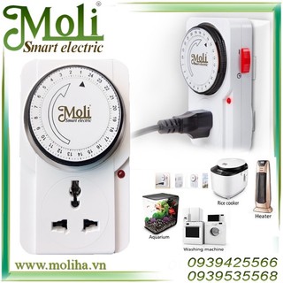 Ổ cắm hẹn giờ dạng cơ moli chính hãng