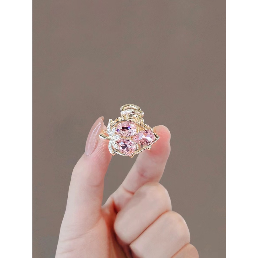 Kẹp Tóc Đính Đá Hình Hoa Anh Đào Dễ Thương