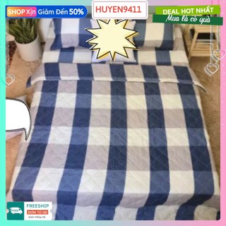 Ga giường 1m2x2m,dành cho đệm nhỏ,bọc sofa,bệnh viện,vải poly cotton-mẫu kẻ bao diêm