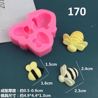 Khuôn silicon 4d hình con ong