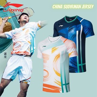 Li-ning áo thun thể thao cầu lông jersey trung quốc sudirman cup chen long li ning 2022 thiết kế mới