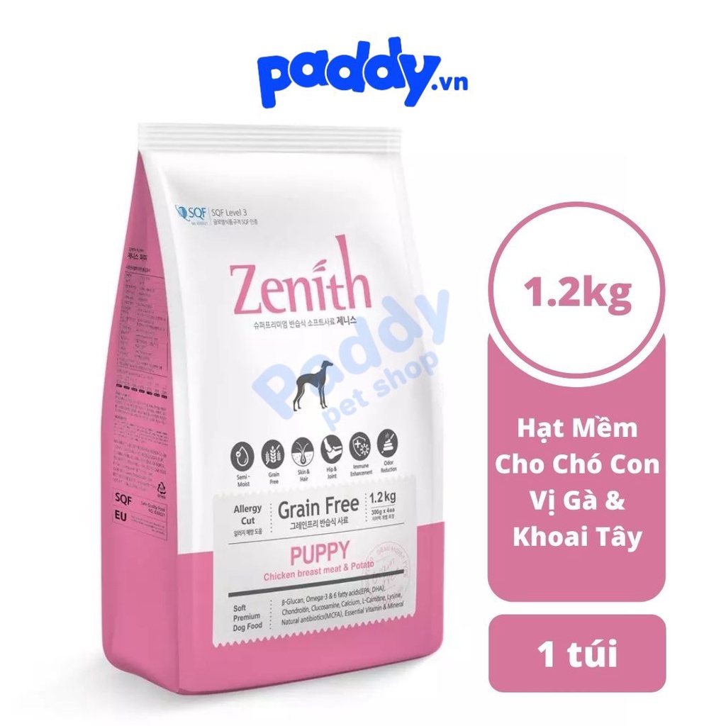 [Mã FMCG0404 giảm 10% đơn 350k] Hạt Mềm Cho Chó Con Zenith Puppy