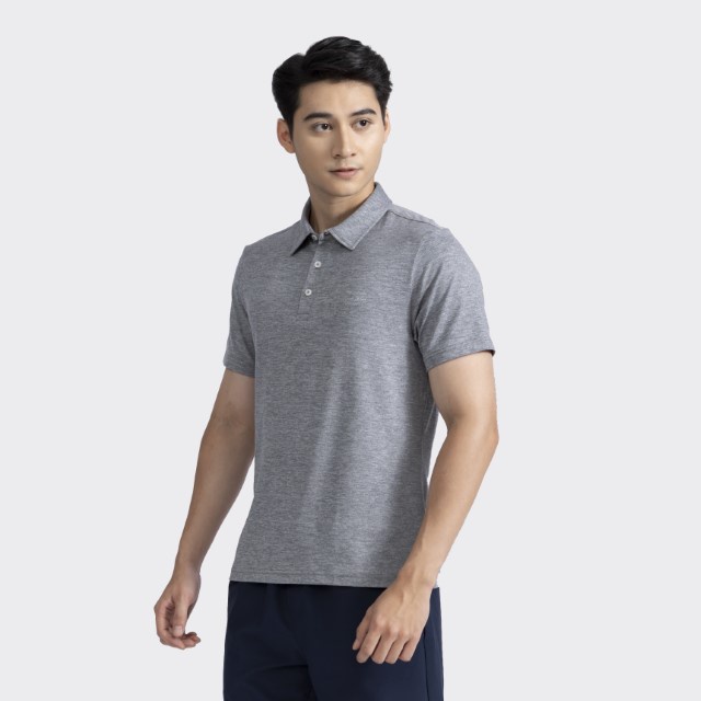 Áo polo thể thao nam INSIDEMEN logo thương hiệu chất thoáng khí thoải mái vải cotton trơn IPS058S2