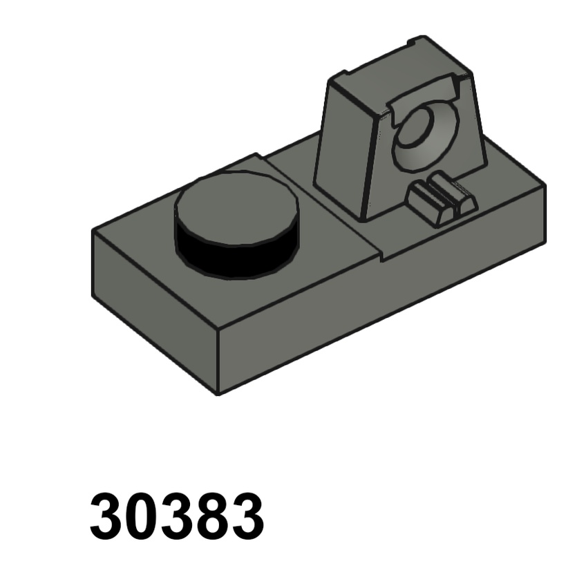 Combo 5 Cái Phụ kiện Moc Lego Mã 30383 ( xám đen )