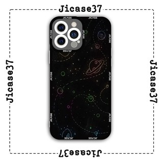 Ốp lưng iphone và samsung xiaomi oppo cạnh vuông Jicase Họa tiết galaxy 