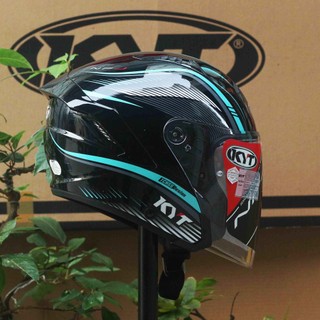 Nón KYT 3/4 NFJ Aqua Blue