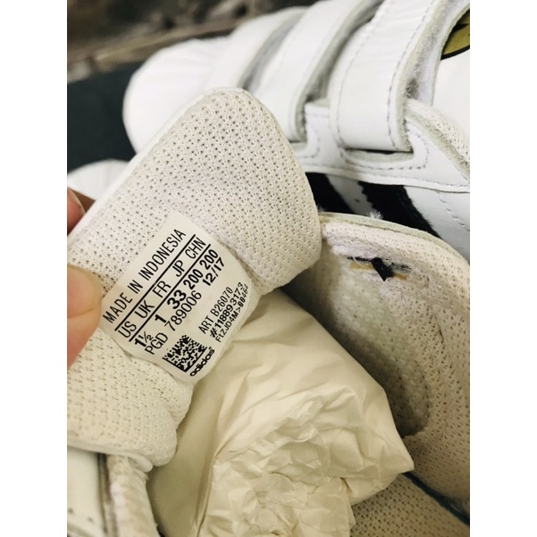 Giày Adidas Superstar cho bé-size 33