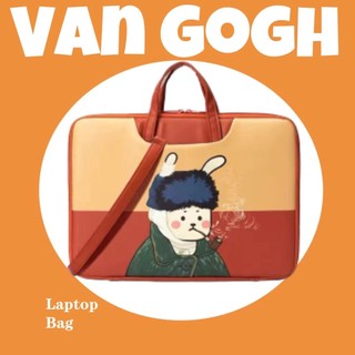 Túi đựng máy tính xách tay 13.3/14.1/15.6 inch in họa tiết hoạt hình dễ thương Van Gogh Dây Đeo Laptop