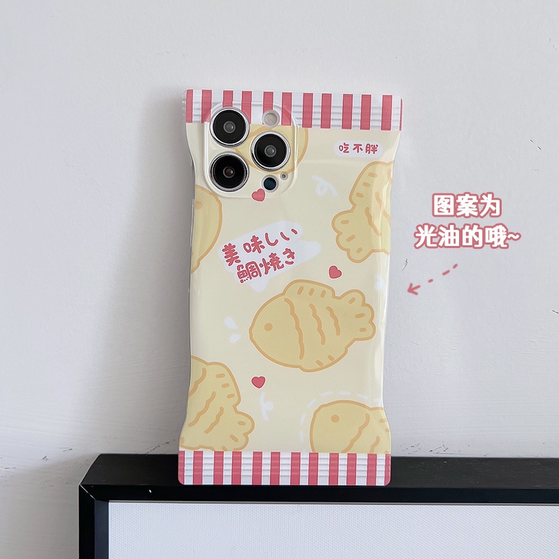 Ốp lưng iphone Ốp Điện Thoại Túi Hình Snack Hoạt Hình Cho iphone6 / 6splus / 7 / 7plus / 8 / 8plus / x / xs / 11 / 12 / 13 / 14 / pro / max / plus / promax