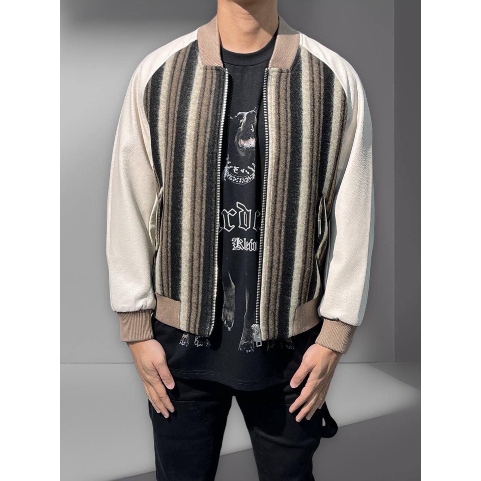 ÁO KHOÁC BROWN CHECKED BOMBER