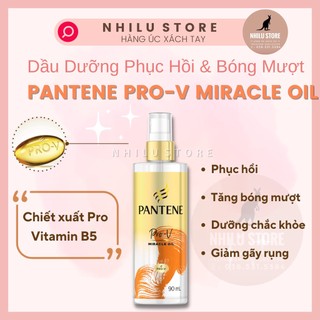 Dầu dưỡng tóc phục hồi và bóng mượt  Pantene Pro-V Miracle Oil