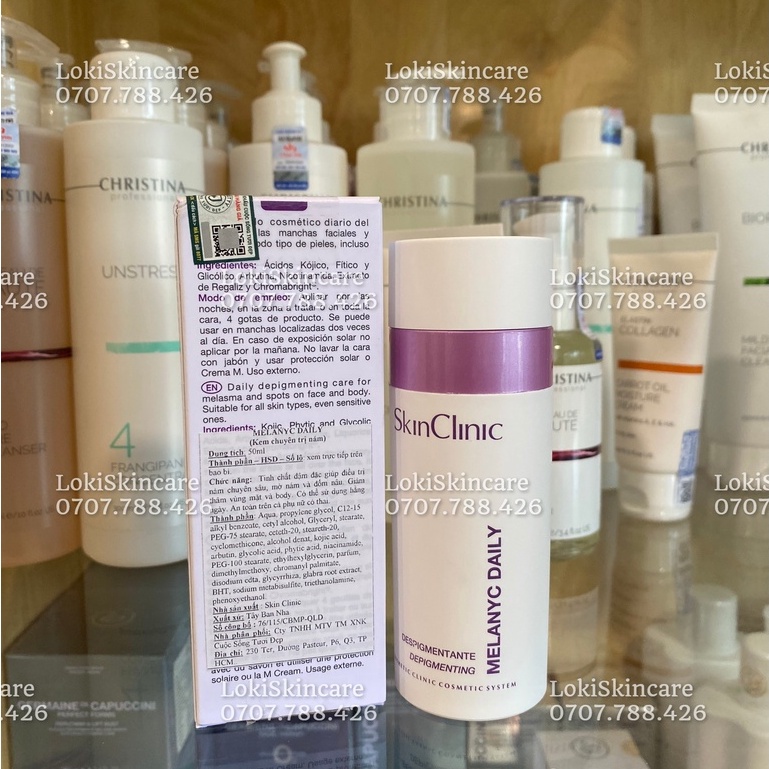 Skinclinic Melanyc Daily - Kem Dưỡng Mờ Nám Chuyên Sâu Và Hỗ Trợ Làm Sáng Và Làm Đều Màu Da