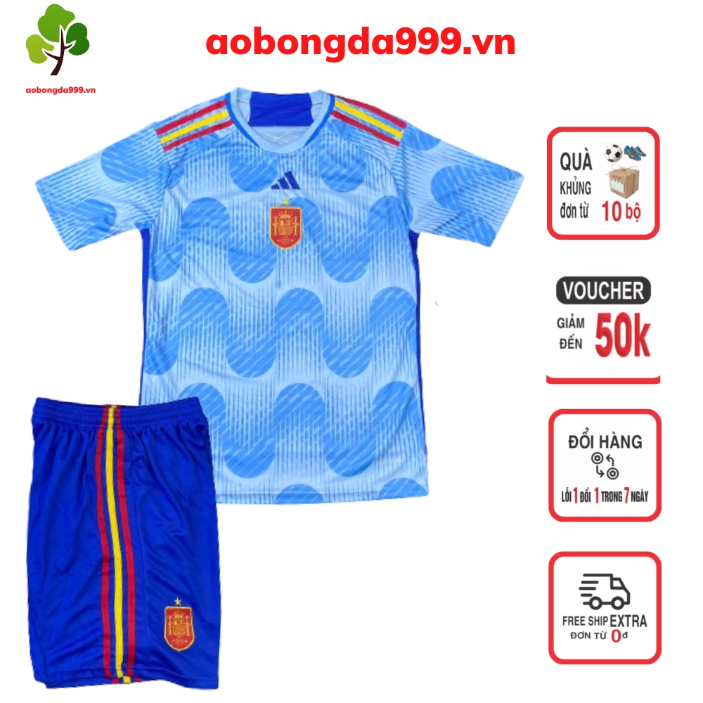 Áo đá bóng đá banh đội tuyển Tây Ban Nha vải chuẩn thi đấu - aobongda999.vn