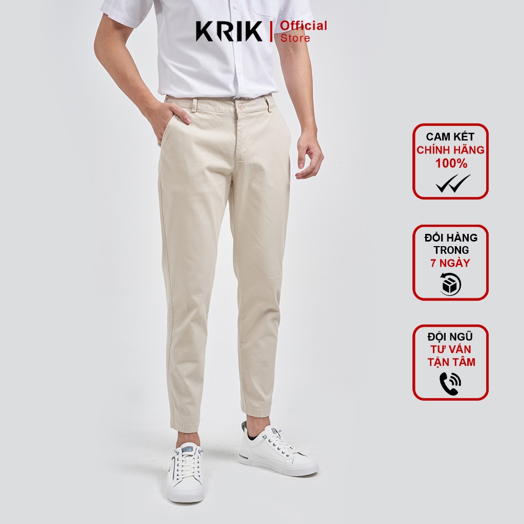 Quần Kaki Nam Local Brand KRIK Dáng Slimfit Hàn Quốc Nhẹ Nhàng Thanh Lịch Nhiều Màu QK0197