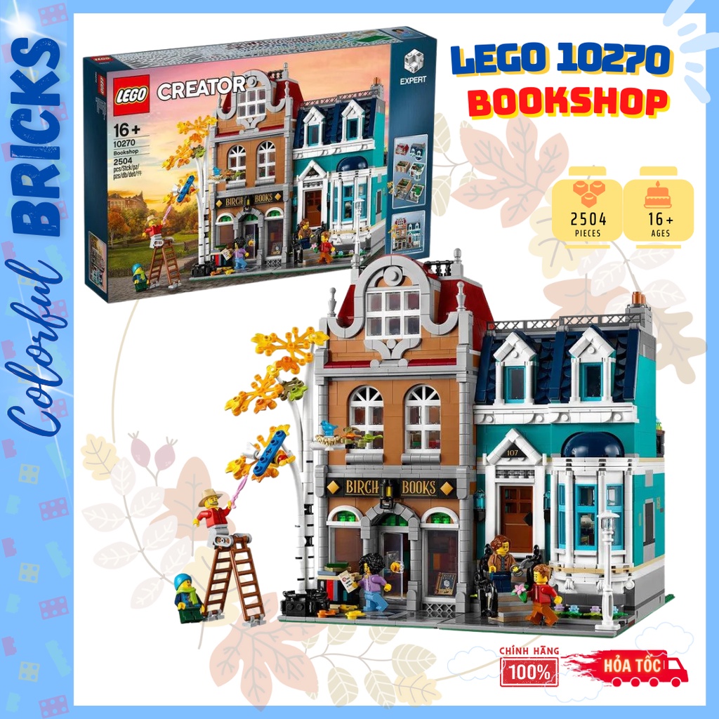 Lego 10270 Tiệm sách (Bookshop) - Lego Creator Expert Chính hãng