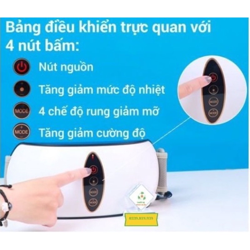 Đai massage bụng, máy rung giảm mỡ bụng,Đánh Tan Mỡ Bụng  BEAME BM-B45