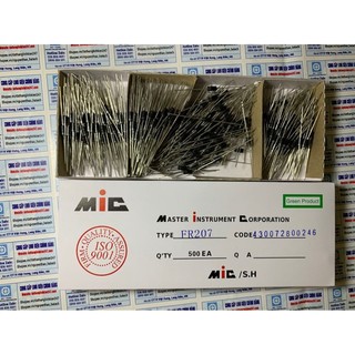 Diode xung 2a 1000v fr207 dip túi 10 con