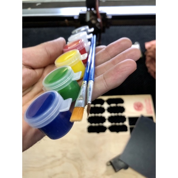 Set màu nước tô mầu + 2 cọ