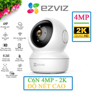 Hình ảnh Camera Wifi Ezviz C6n 2Mp 4Mp xoay 360 đàm thoại 2 chiều, hàng chính hãng