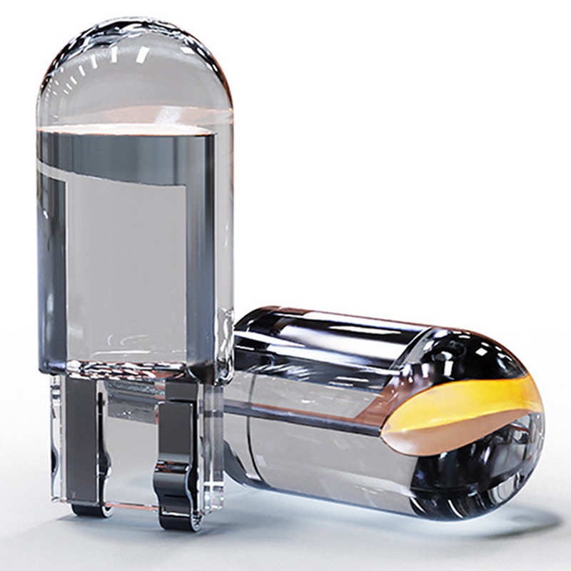 Set 200 Đèn LED W5W T10 COB 6000K Ánh Sáng Trắng / Xanh Dương 12V Gắn Biển Số Xe Hơi