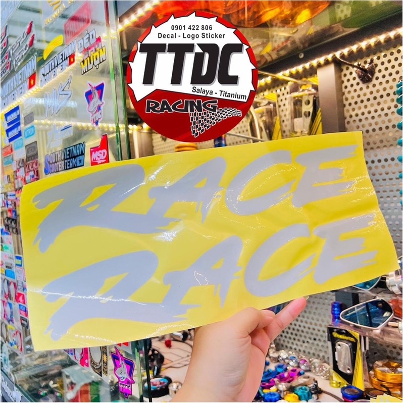 [Giá 1 tem] Tem Race Phản Quang 3M cực đẹp nhiều kích cỡ dán nhiều vị trí ✌