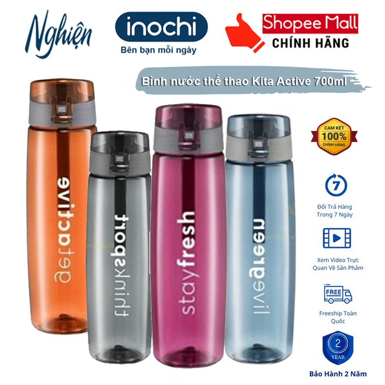 Bình nước thể thao Inochi- Kita Active 500ml - Thiết kế với phong cách trẻ trung và năng động