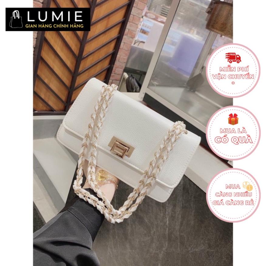 Túi xách nữ Lumie đeo chéo, đeo vai, túi đi chơi, đi học, đi làm, chất da cao cấp, phong cách sang trọng size 25cm LB082