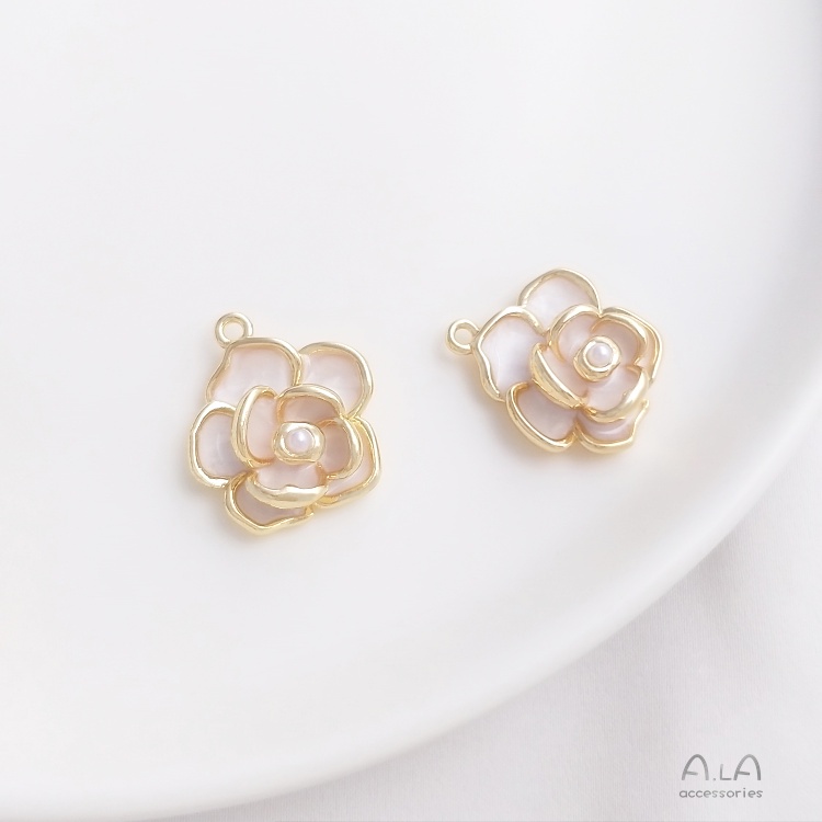 █A.ιA゜14K Vàng●1 Vật Dụng°Dây Chuyền / Vòng Tay Mạ Vàng 14k Đính Hạt Ngọc Trai Màu Sắc Xinh Xắn