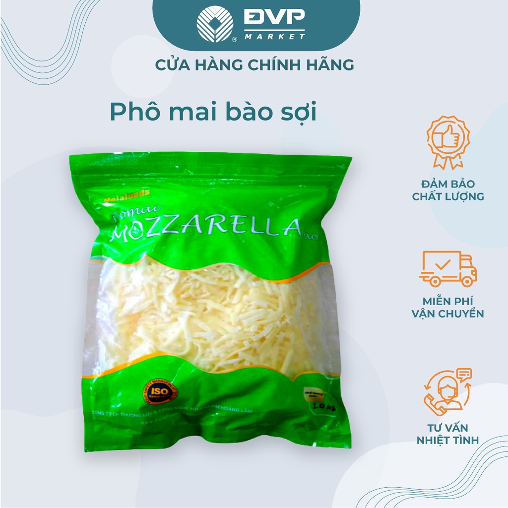 Phô mai Mozzarella bào sợi Holafoods 500g / 1kg