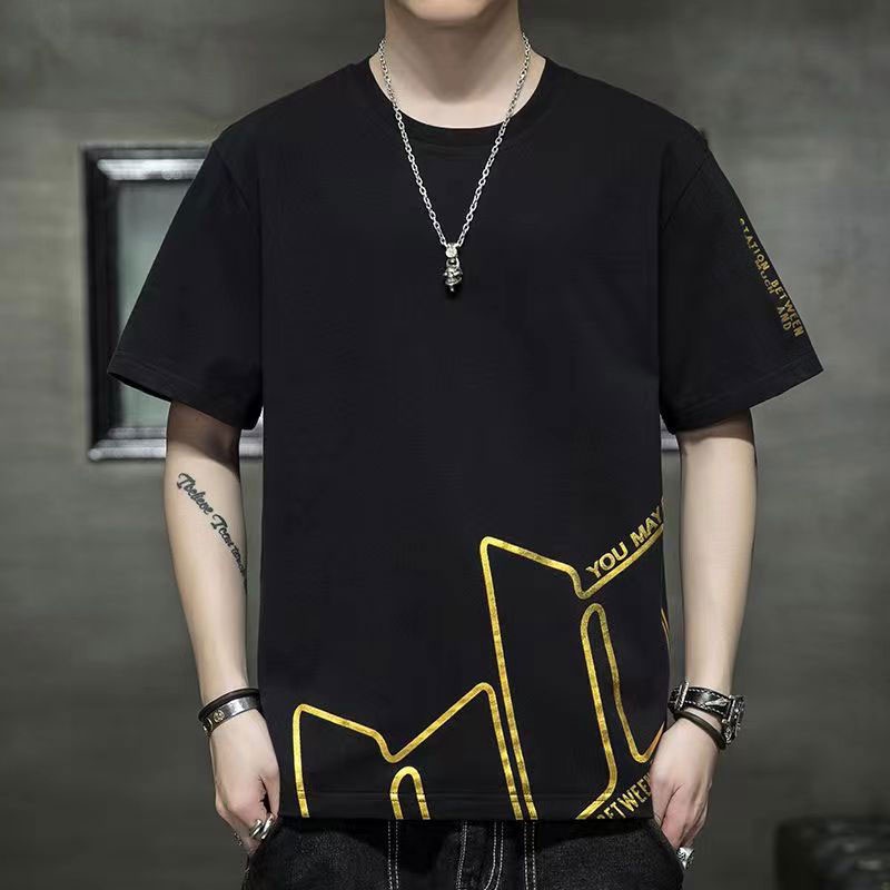 Áo Thun Tay Ngắn Cổ Tròn Dáng Rộng In Họa Tiết Thời Trang Mùa Hè Cho Nam