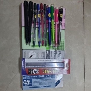 Bút chì bấm pentel ngòi 0.5mm - ngòi chì monami 0.5mm - gôm pentel