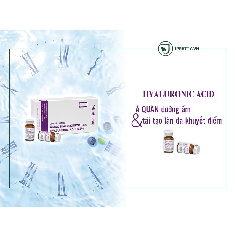 Tinh chất căng bóng dưỡng ẩm, làm căng da SkinClinic Hyaluronic acid 3.5% 1 lọ 2ml