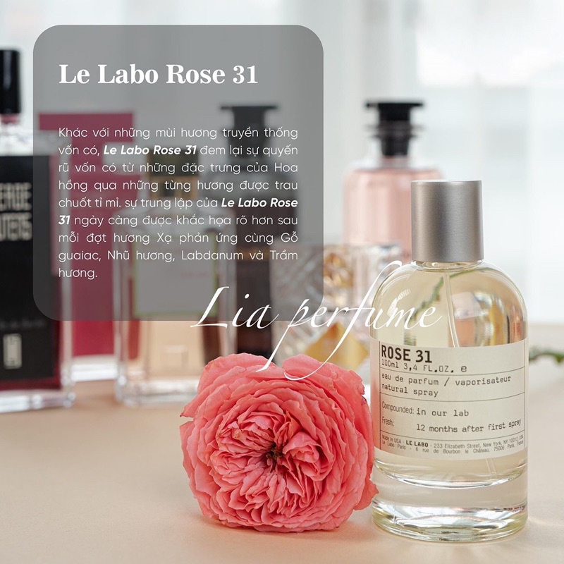 Nước hoa nam nữ unisex Le Labo Another 13 ,31, 33 , 10 EDP 100ml  - Lia Perfume