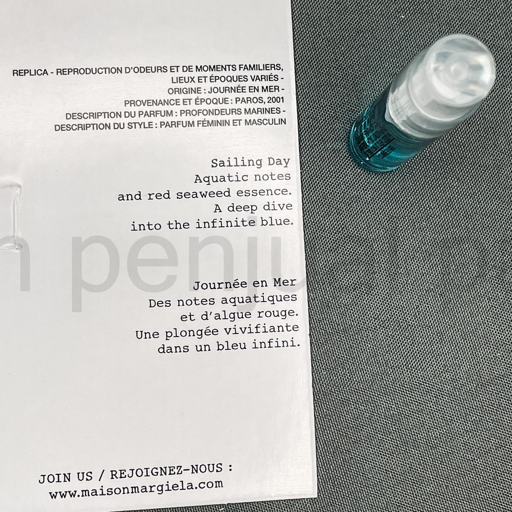 Chai nước hoa trung tính 1.5ml - Maison Margiela Sailing Day