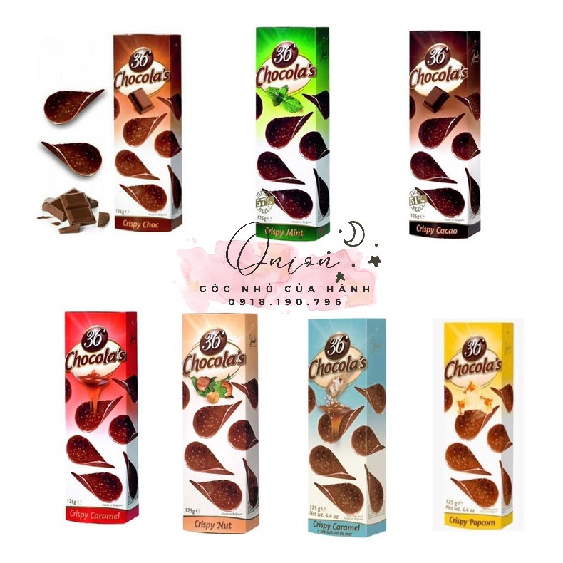 Hemlet 36 Chocola's 🍫Socola lát khoai tây nhiều vị (dâu, bạc hà, cacao, ...) |Góc nhỏ của Hành🧅