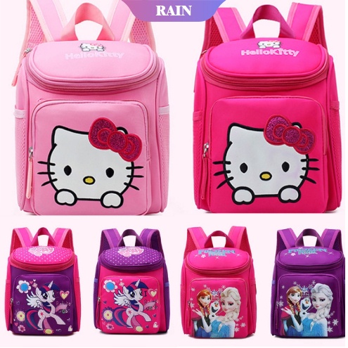 Ba Lô Đi Học Cỡ Lớn Bằng Nylon In Họa Tiết Hello Kitty My Little Pony Superman Cho Trẻ Mẫu Giáo
