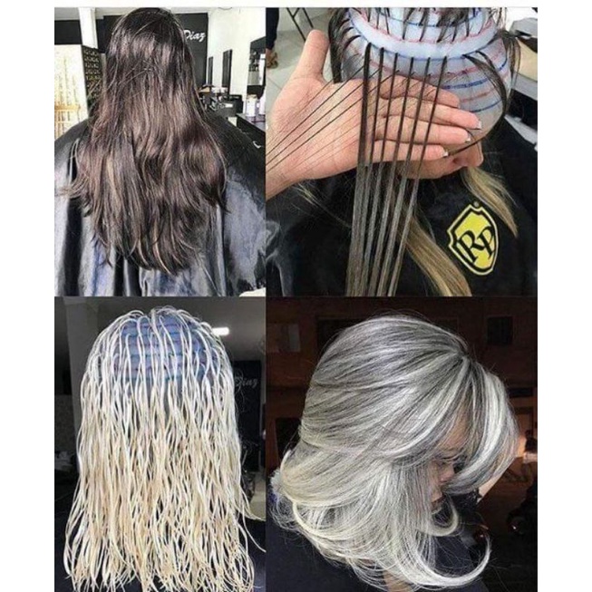 Nón Móc Light Cao Su Loại Tốt Dùng Bền, Mũ Móc Highlight Nhuộm Tóc Silicon Cho Salon.