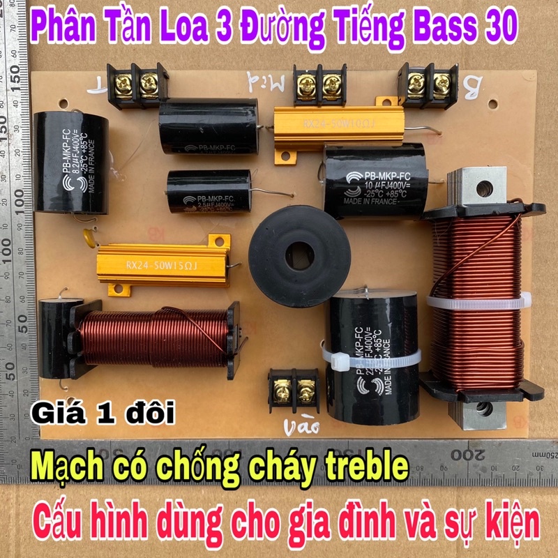 Phân tần loa 3 đường tiếng bass 30