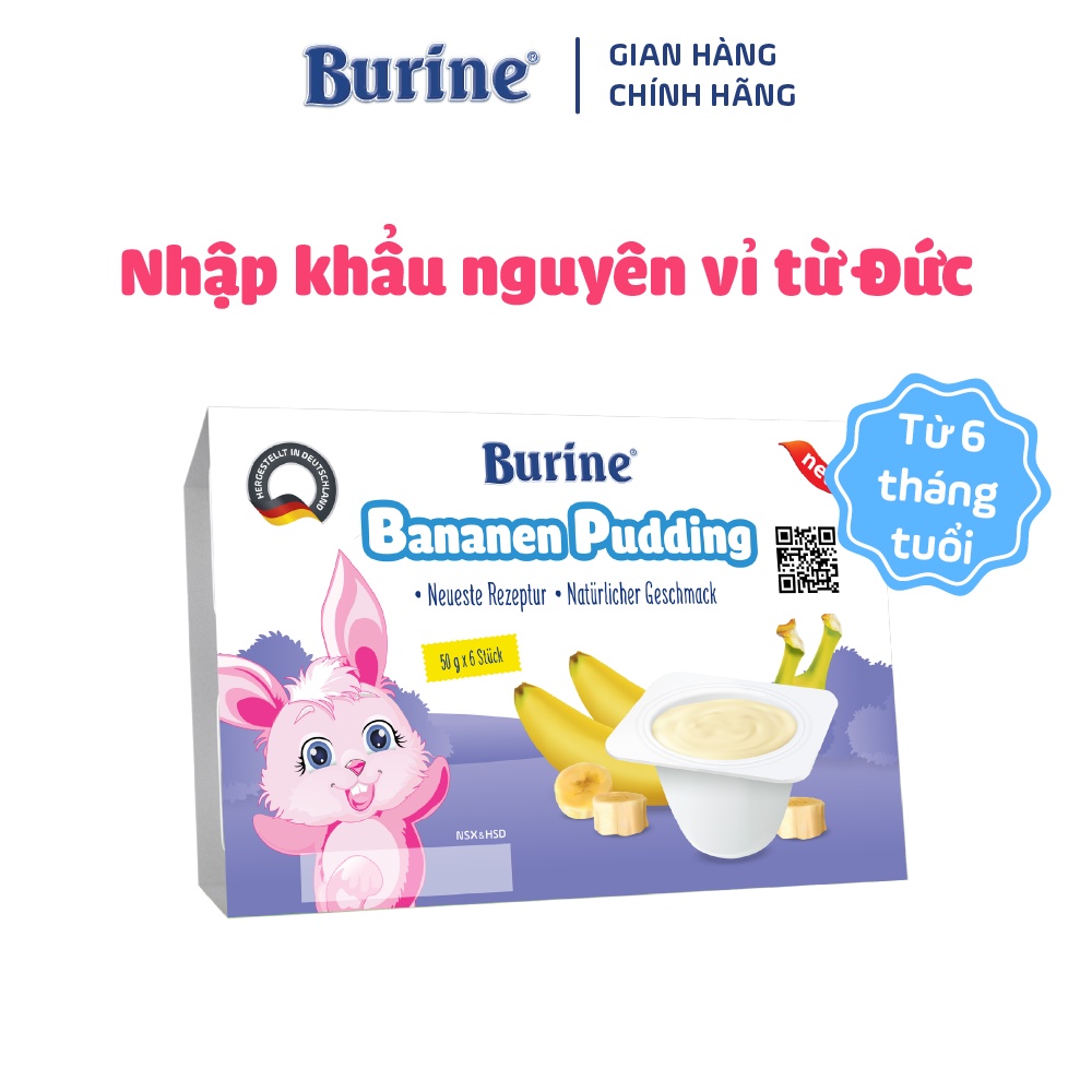 [Có Mix Vị] Thùng 8 Vỉ Cháo Sữa Ăn Dặm BURINE Hương Vị Vani Và Bích Quy Dinh Dưỡng Thơm Ngon Bổ Sung Năng Lượng 8 Vỉ