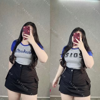 Áo thun croptop tay ngắn