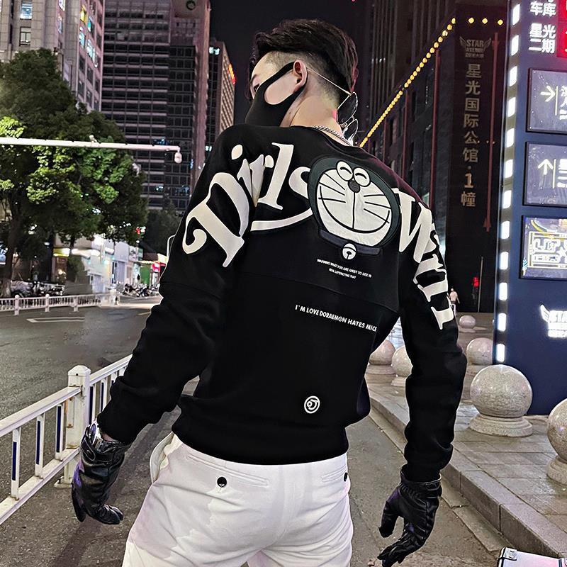 Áo Nỉ Nam Dài Tay Cổ Tròn Thời Trang Hàn