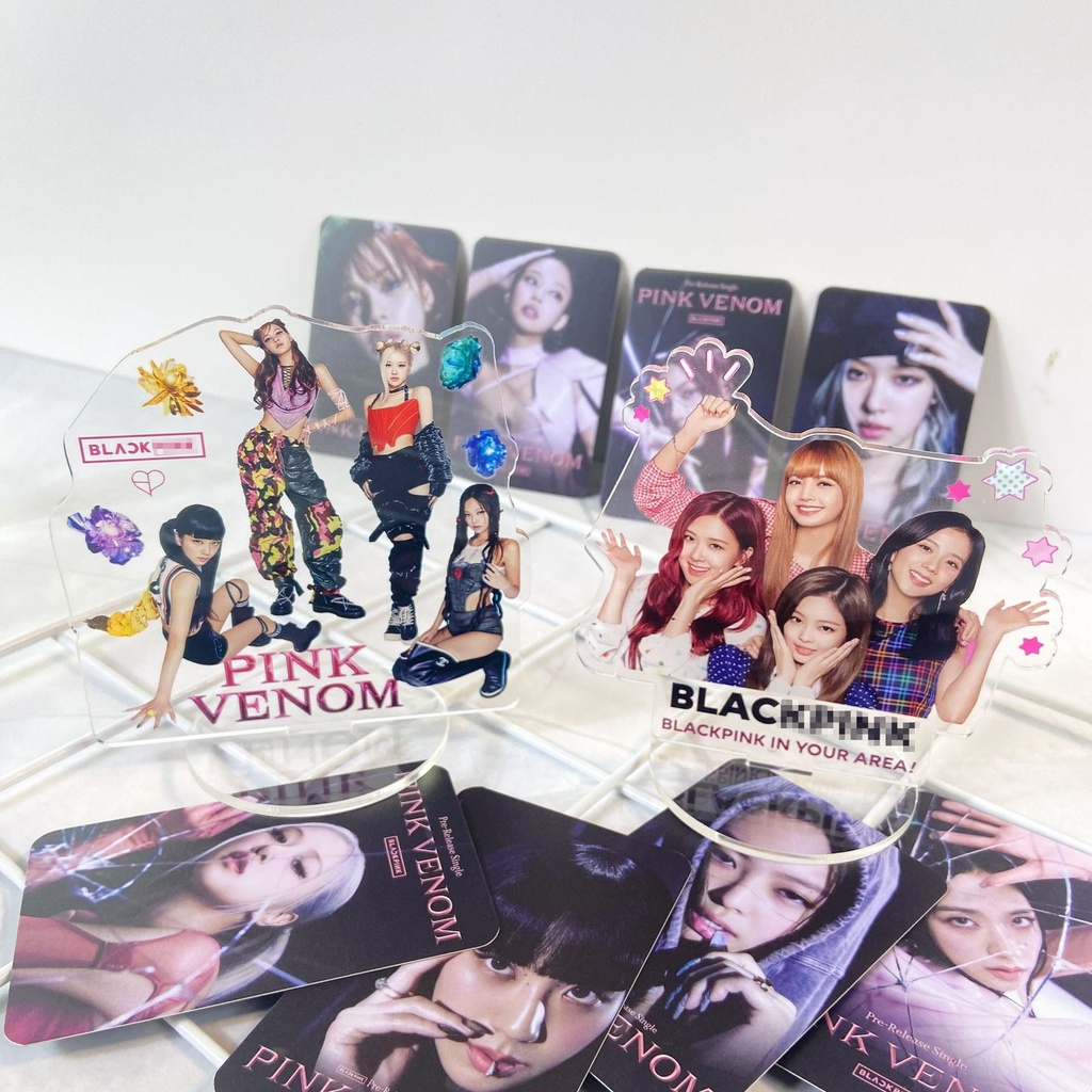 Blackpink Album Pink Venom Action Figurines Standee ROSE JISOO LISA JENNIE Desk Stand