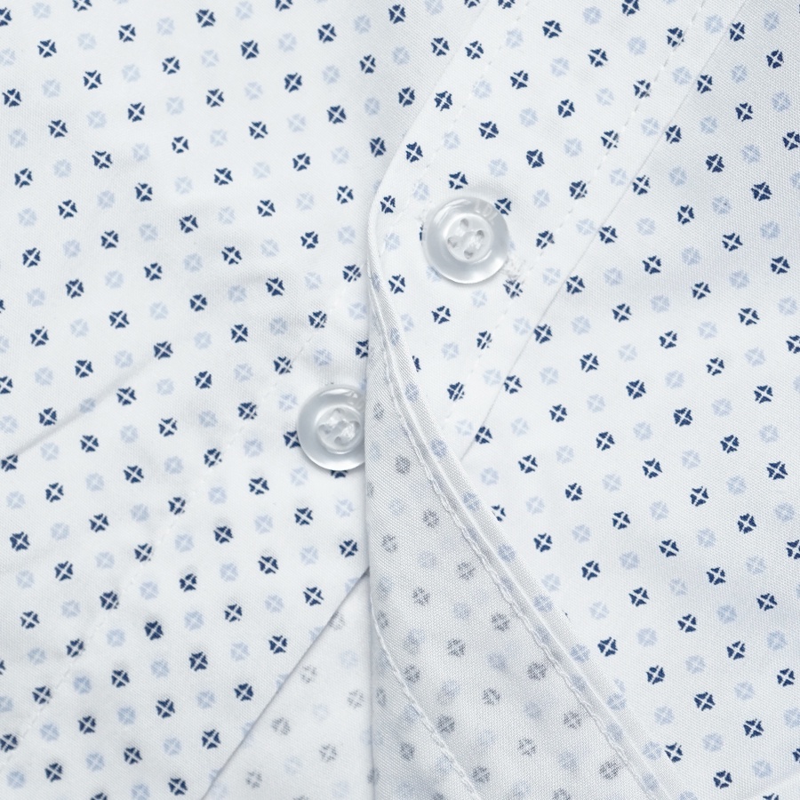 Áo Sơ Mi Nam Dài Tay Chấm Bi Chất Liệu BAMBOO Hạn Chế Nhăn Nhàu, Thấm Hút Mồ Hôi Thương Hiệu LDL