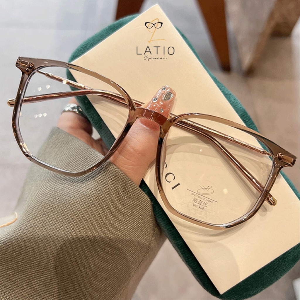 Gọng kính Nữ TR90 đeo siêu nhẹ LATIO cao cấp 2022 Thiết Kế mang phong cách trẻ trung - K64