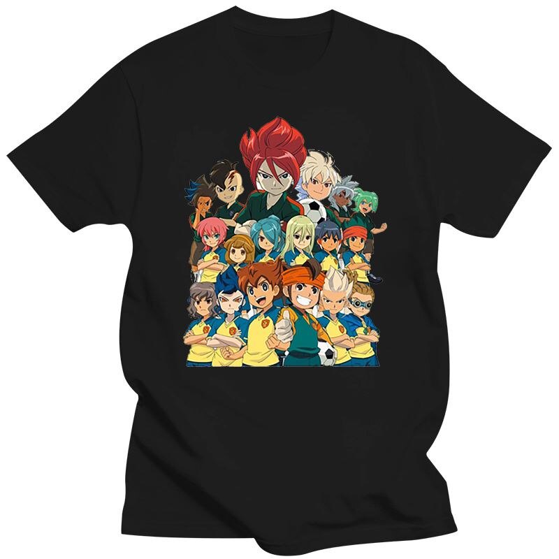Inazuma Eleven Áo Mùa Hè Ed Màu Trắng Inazuma Eleven Logo Áo Tee Top Áo Hip Hop Inazu