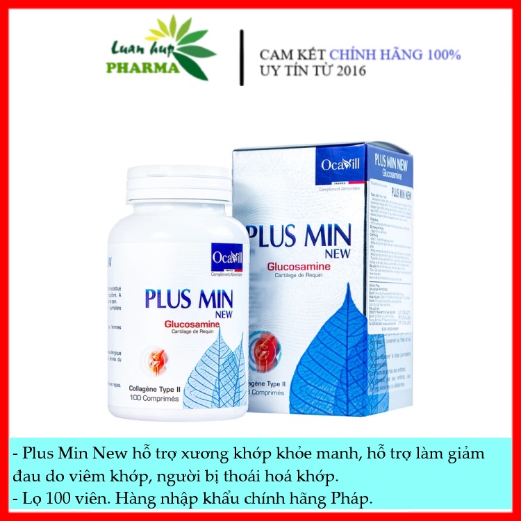 Viên uống Plus Min New Phytextra chính hãng - Hỗ trợ xương khớp khỏe mạnh (100 viên)