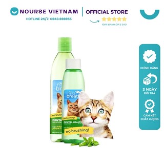 Nước vệ sinh răng miệng TropiClean giảm hôi miệng ngừa cao răng cho Chó Mèo Fresh Breath