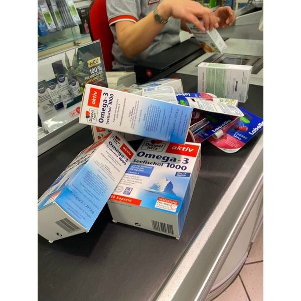 Dầu cá doppel herz Đức. hộp 80 viên