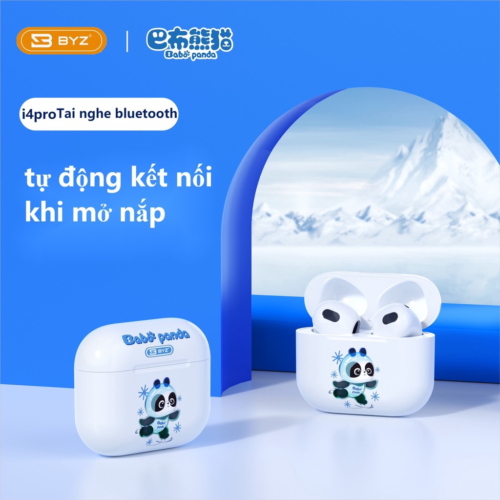 Tai Nghe Bluetooth BYZ - i4 ,i8 Pro Cảm Ứng Thông Minh, Pin Dung Lượng Cao